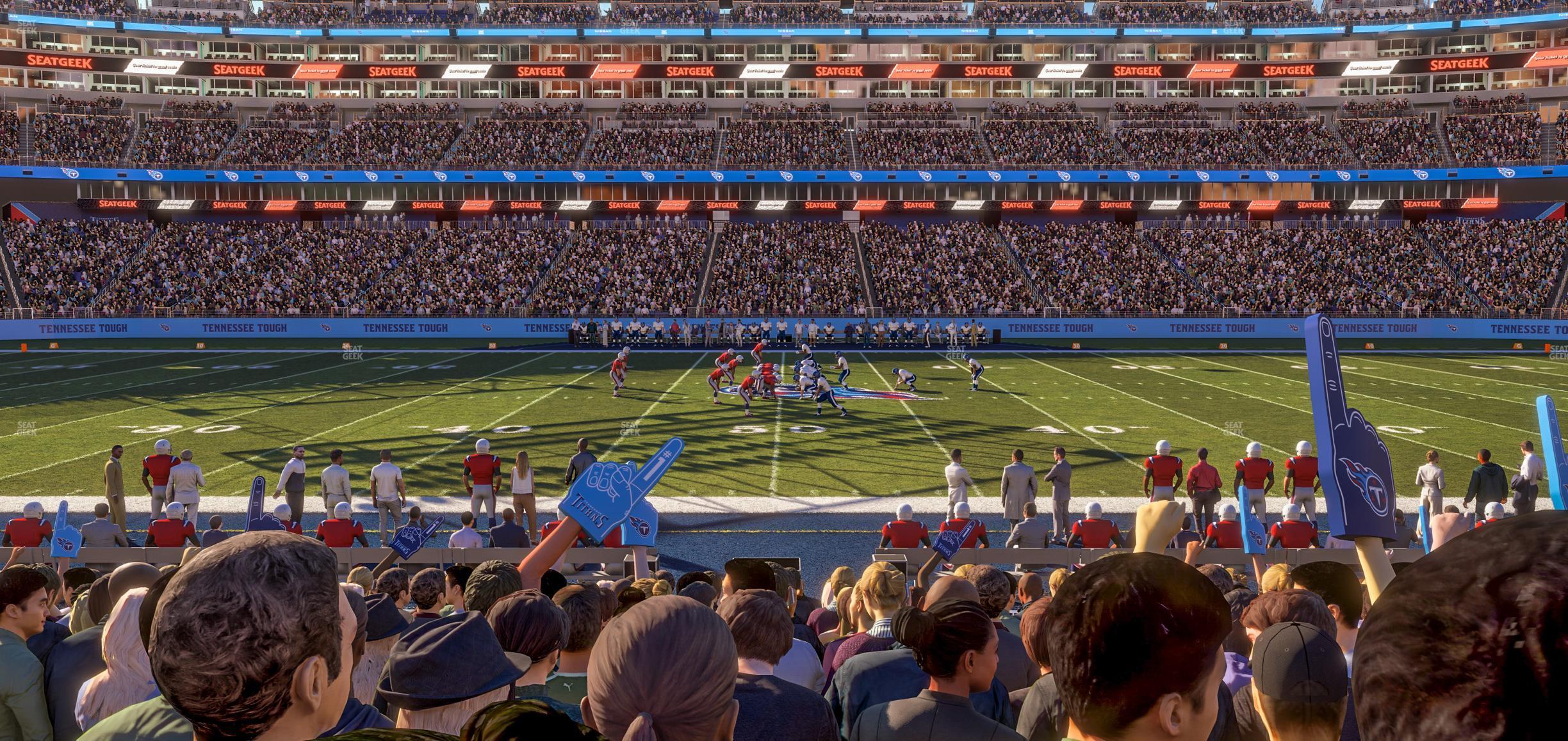 Seating view for Nissan Stadium Section 112