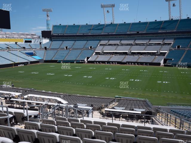 Seating view for EverBank Stadium Section Gallagher Club 107