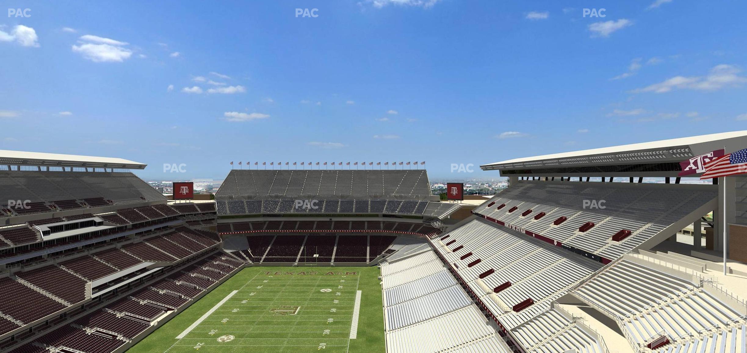 Seating view for Kyle Field Section 344