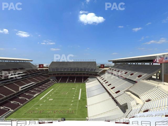 Seating view for Kyle Field Section 344