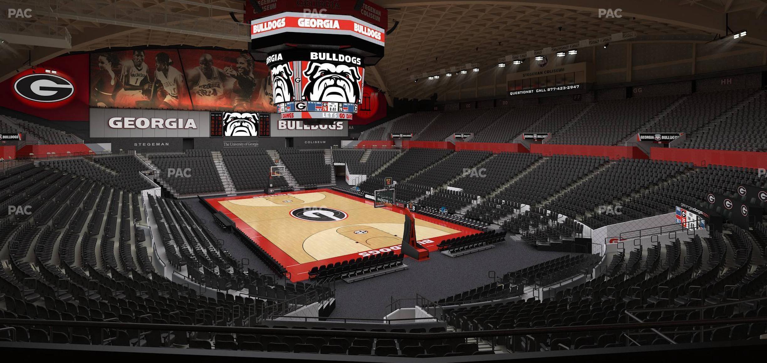 Seating view for Stegeman Coliseum Section Oo