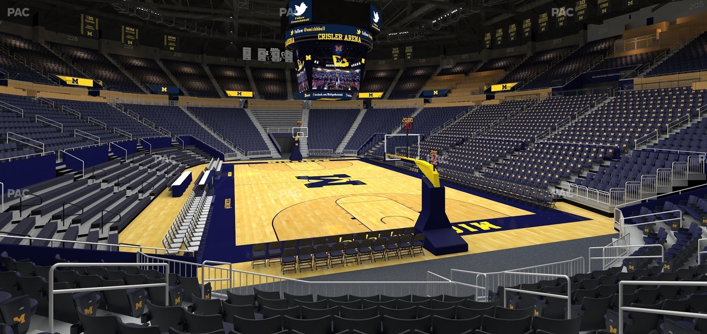 Seating view for Crisler Center Section 116