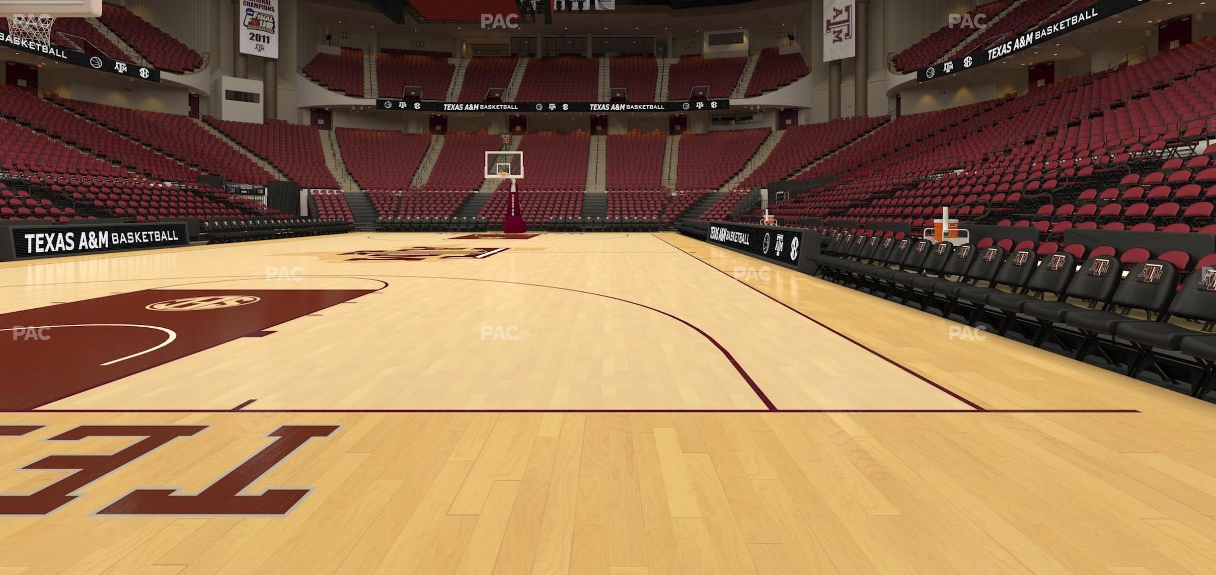 Seating view for Reed Arena Section Floor 1