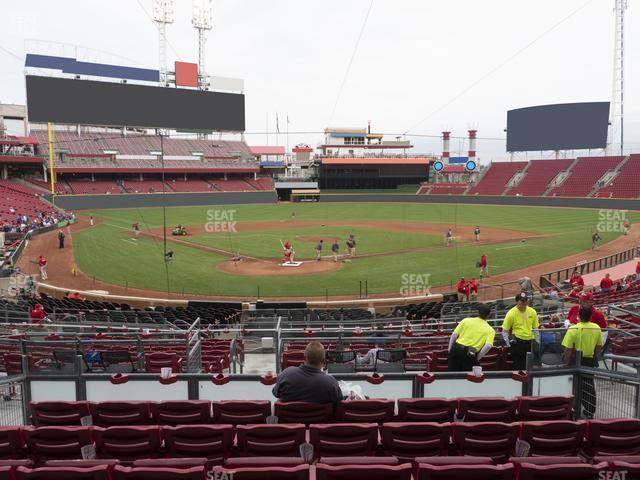 Seating view for Great American Ball Park Section 124