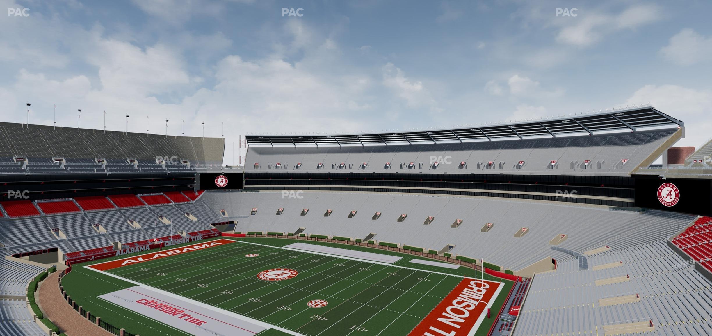 Seating view for Bryant Denny Stadium Section U 3 C