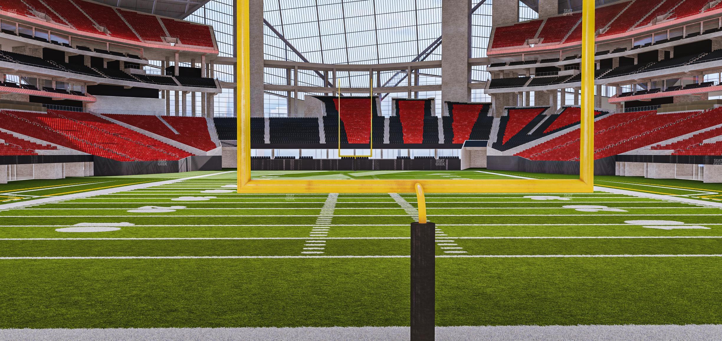 Seating view for Mercedes-Benz Stadium Section West Field Suite 13