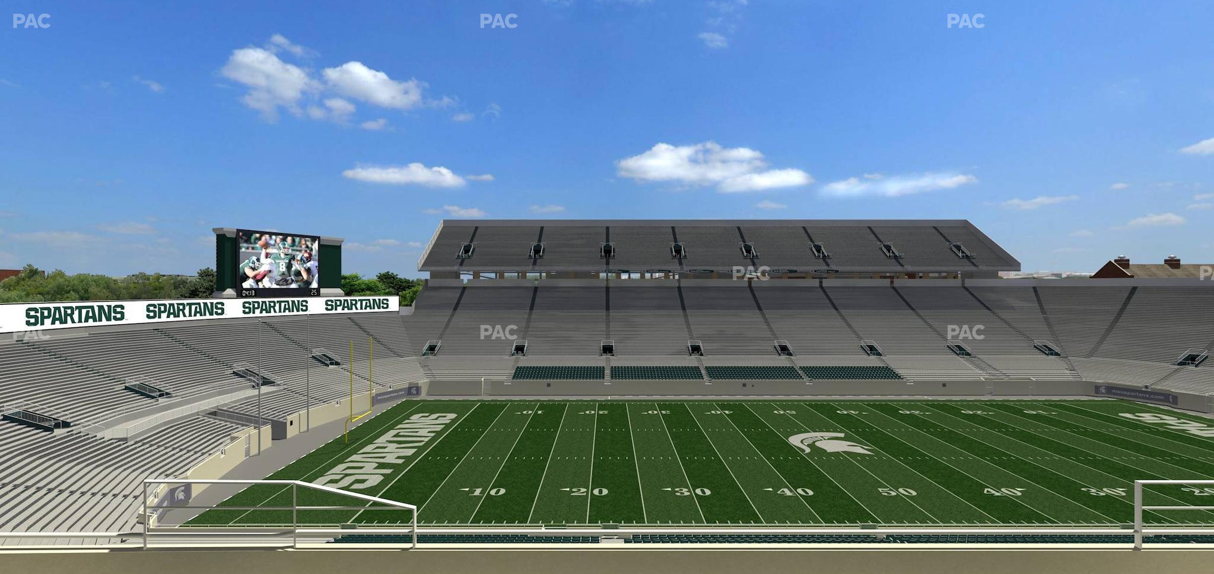 Seating view for Spartan Stadium (Michigan) Section Spartan Club 9