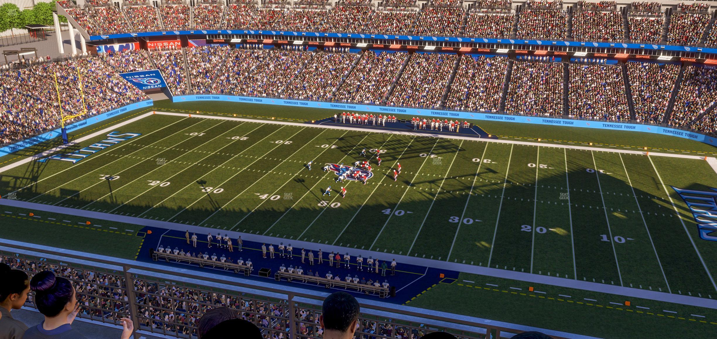 Seating view for Nissan Stadium Section Loge 333