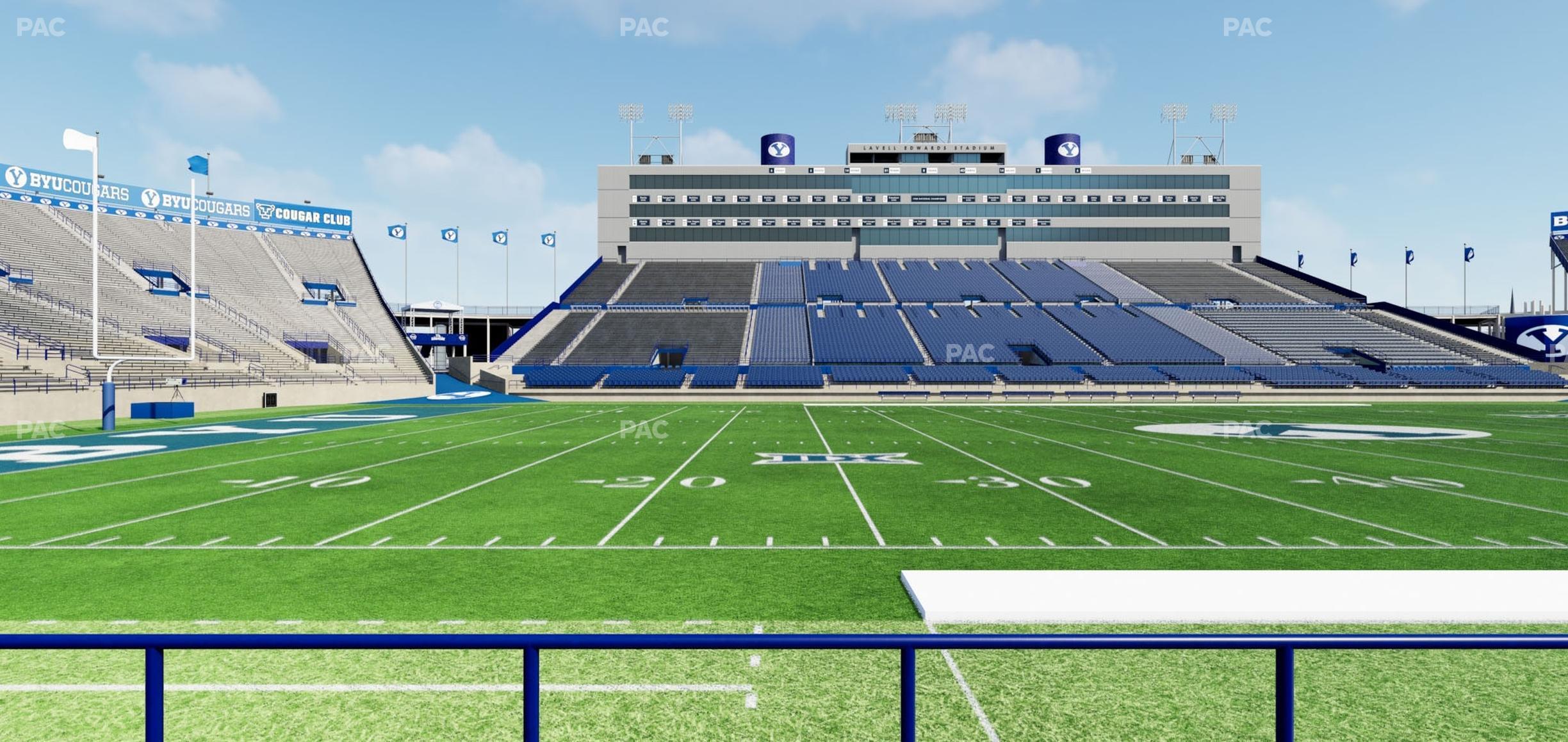 Seating view for LaVell Edwards Stadium Section 35