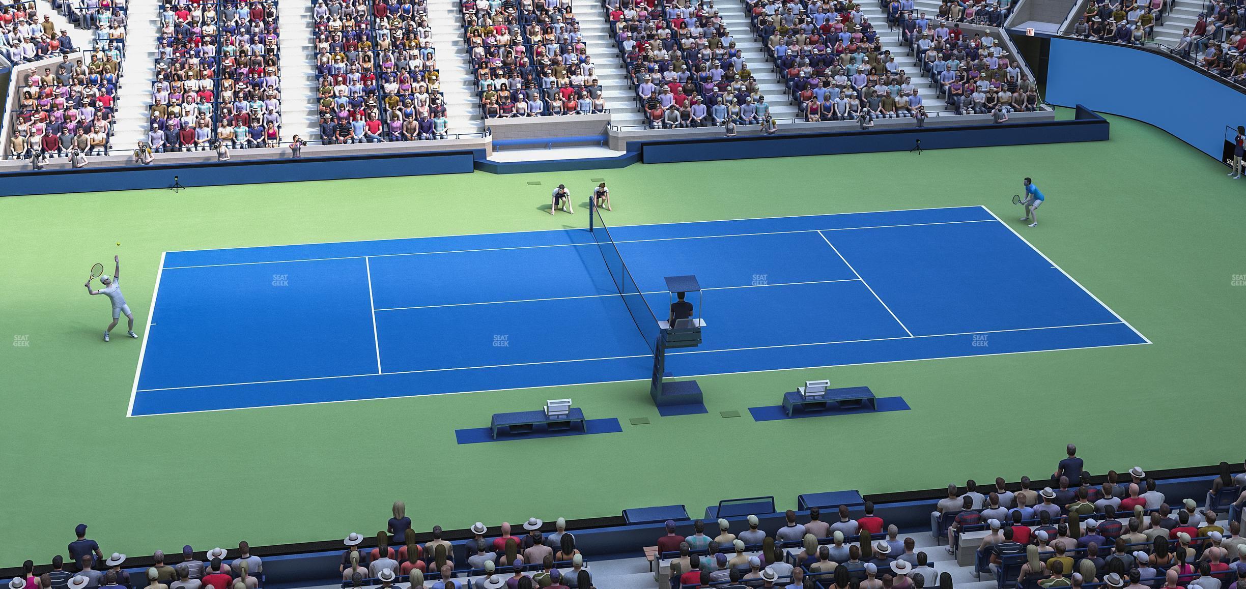 Seating view for Arthur Ashe Stadium Section 127