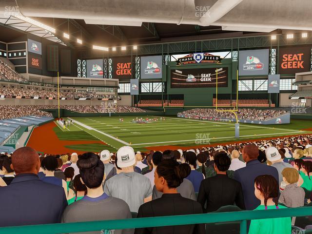 Seating view for Chase Field Section 120 W