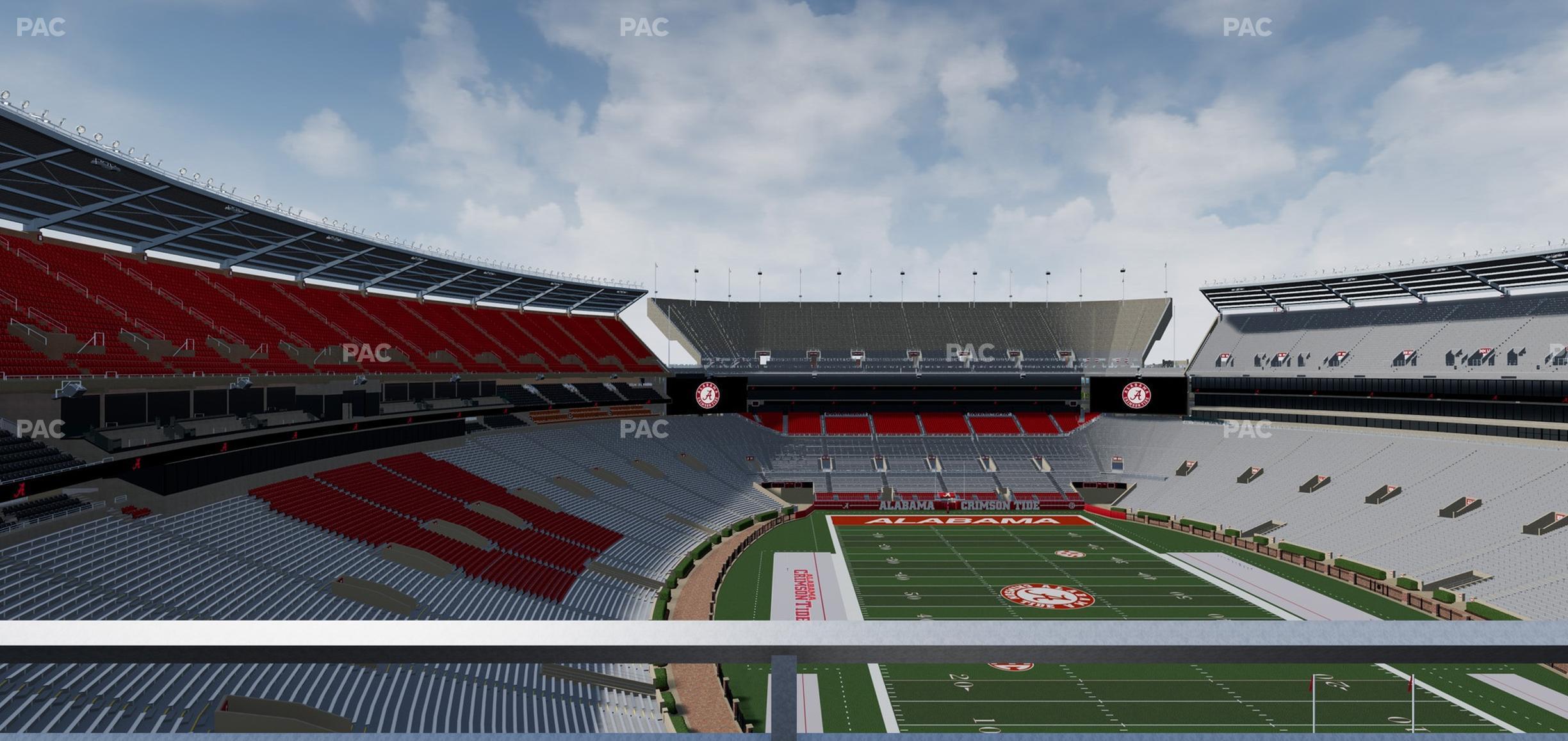 Seating view for Bryant Denny Stadium Section Ss 10