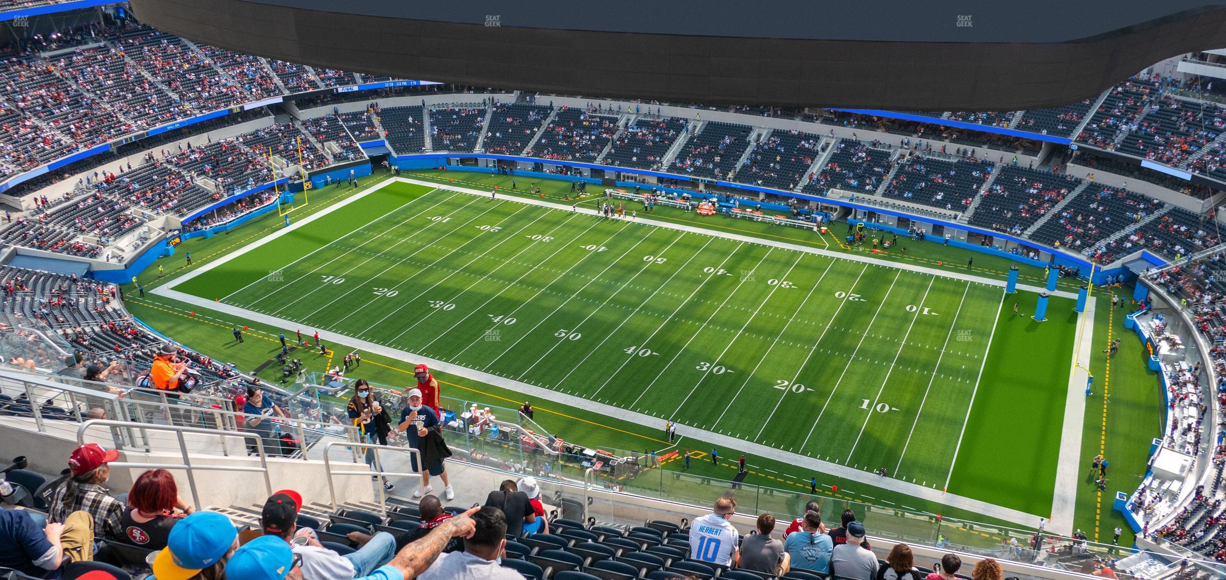 Seating view for SoFi Stadium Section 544