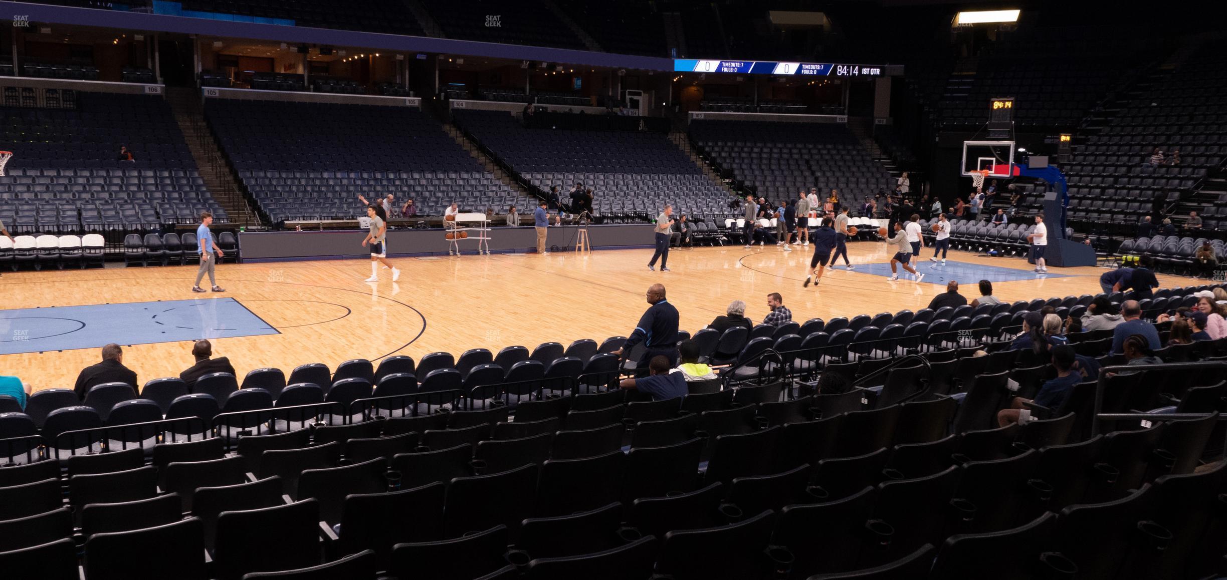 Seating view for FedExForum Section 113