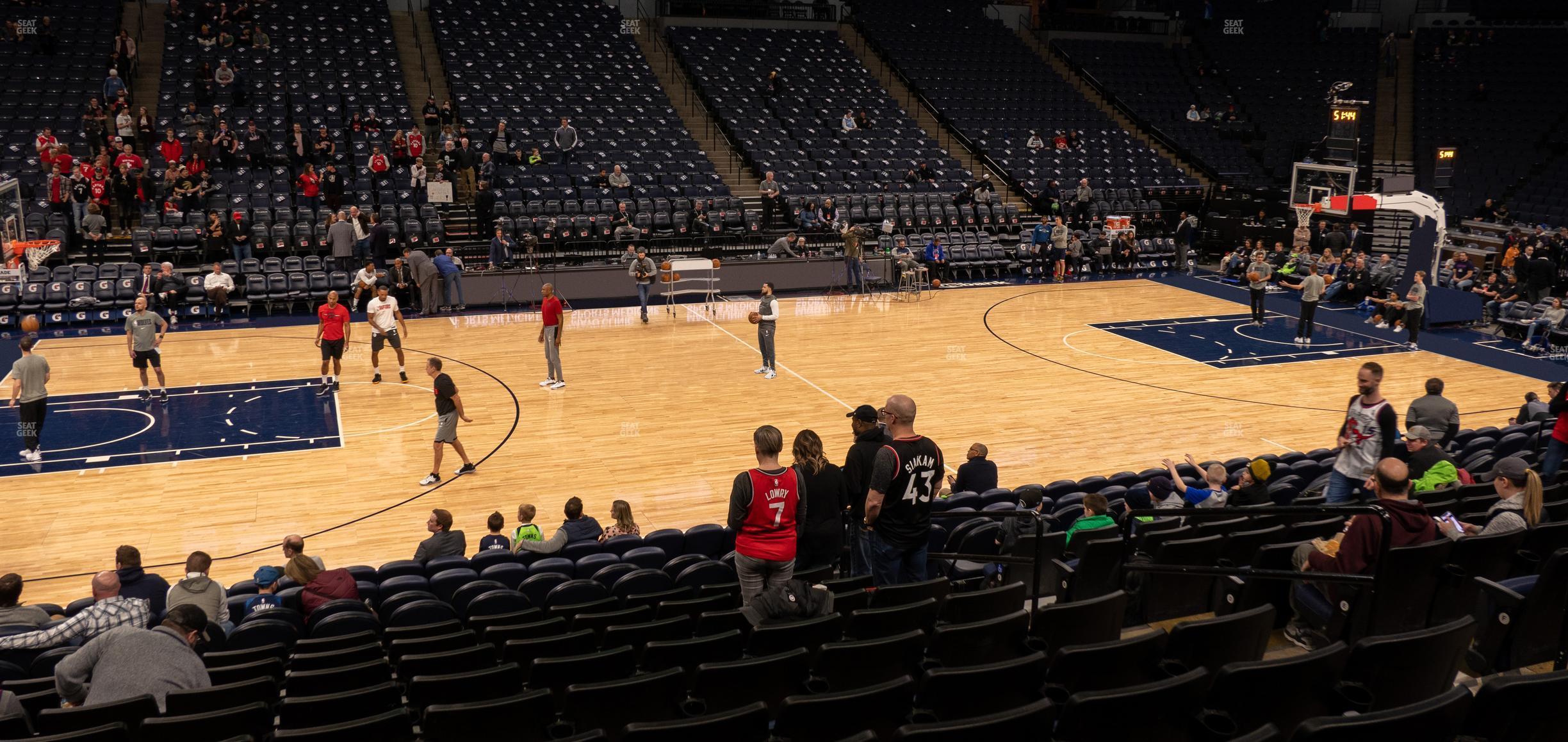 Seating view for Target Center Section 112