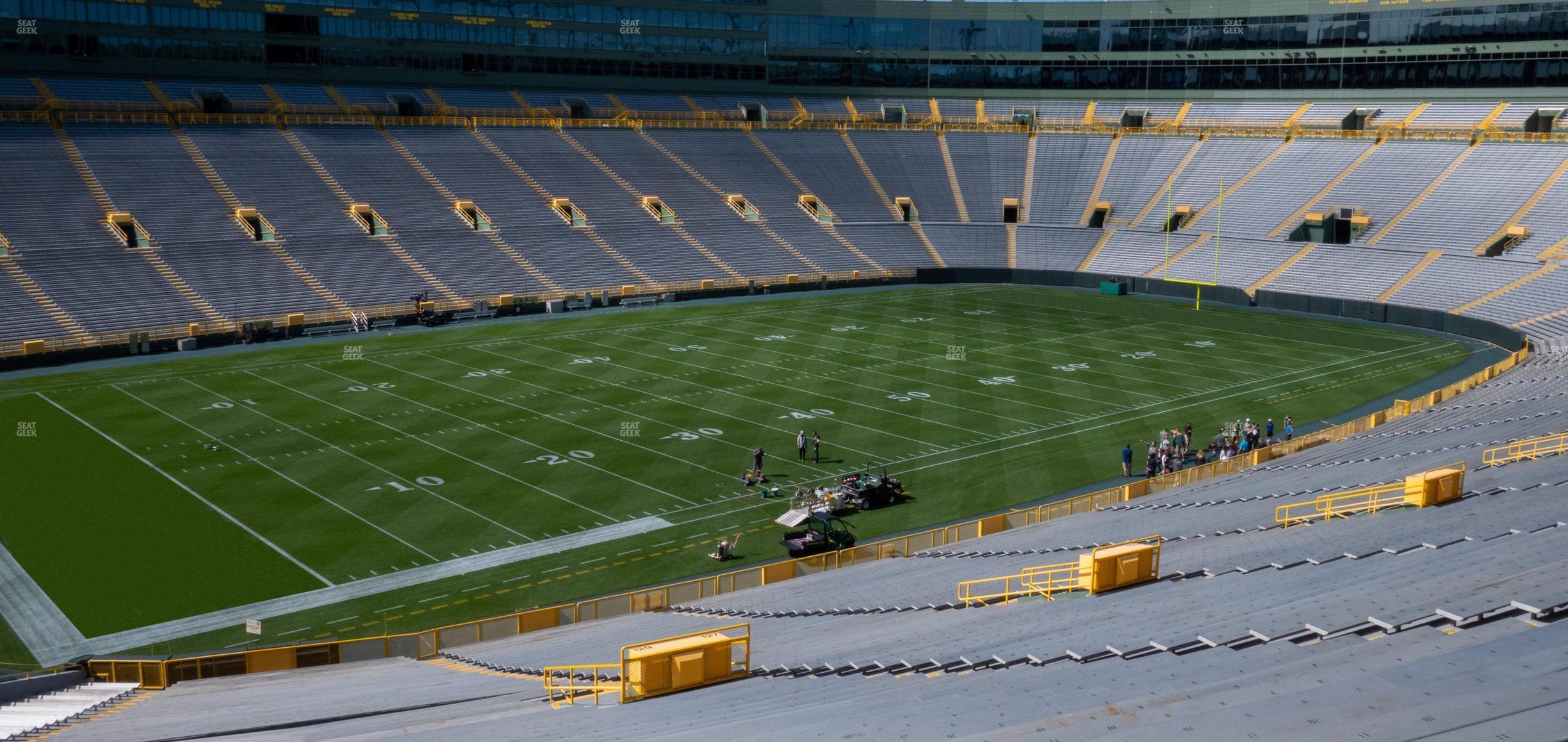 Seating view for Lambeau Field Section 129