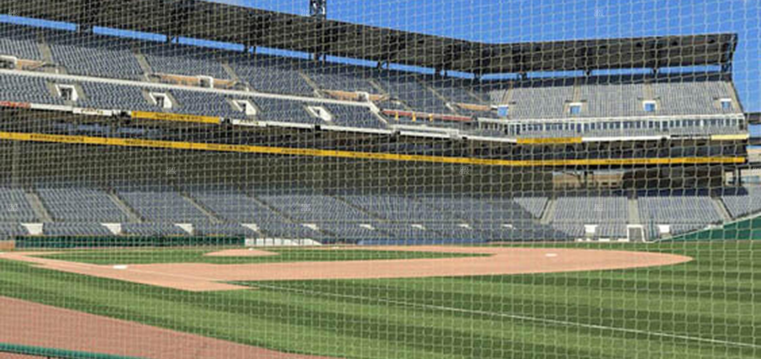 Seating view for PNC Park Section Baseline Box 4