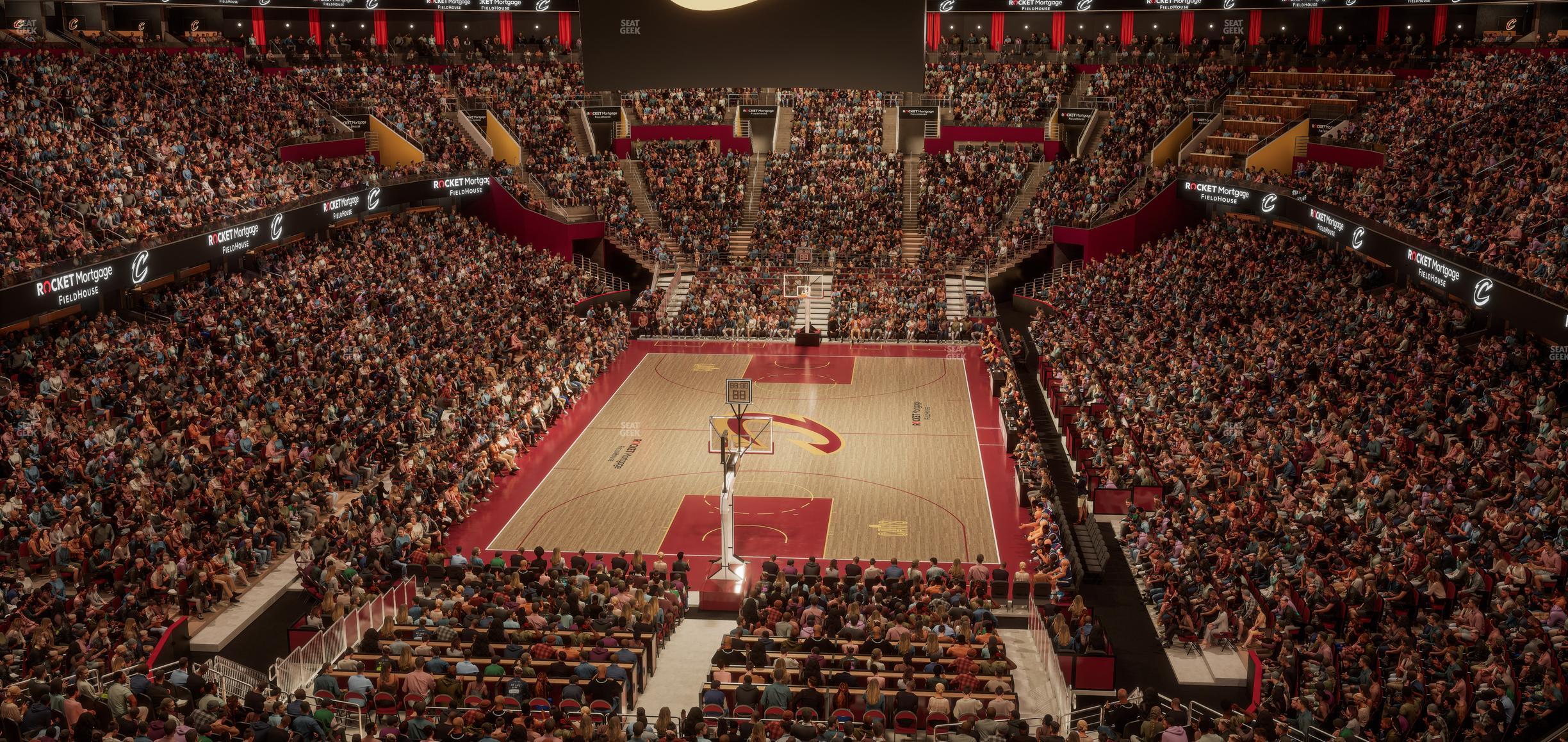 Seating view for Rocket Mortgage FieldHouse Section Arena 2