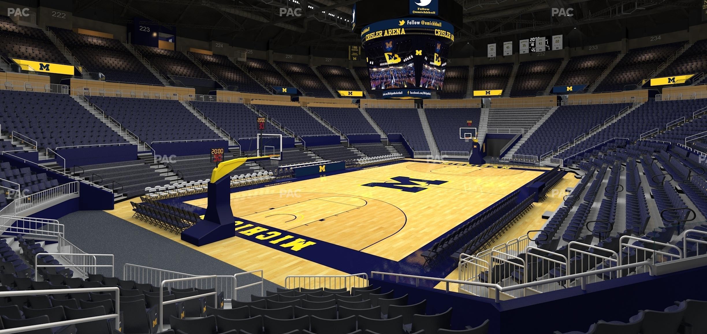 Seating view for Crisler Center Section 110