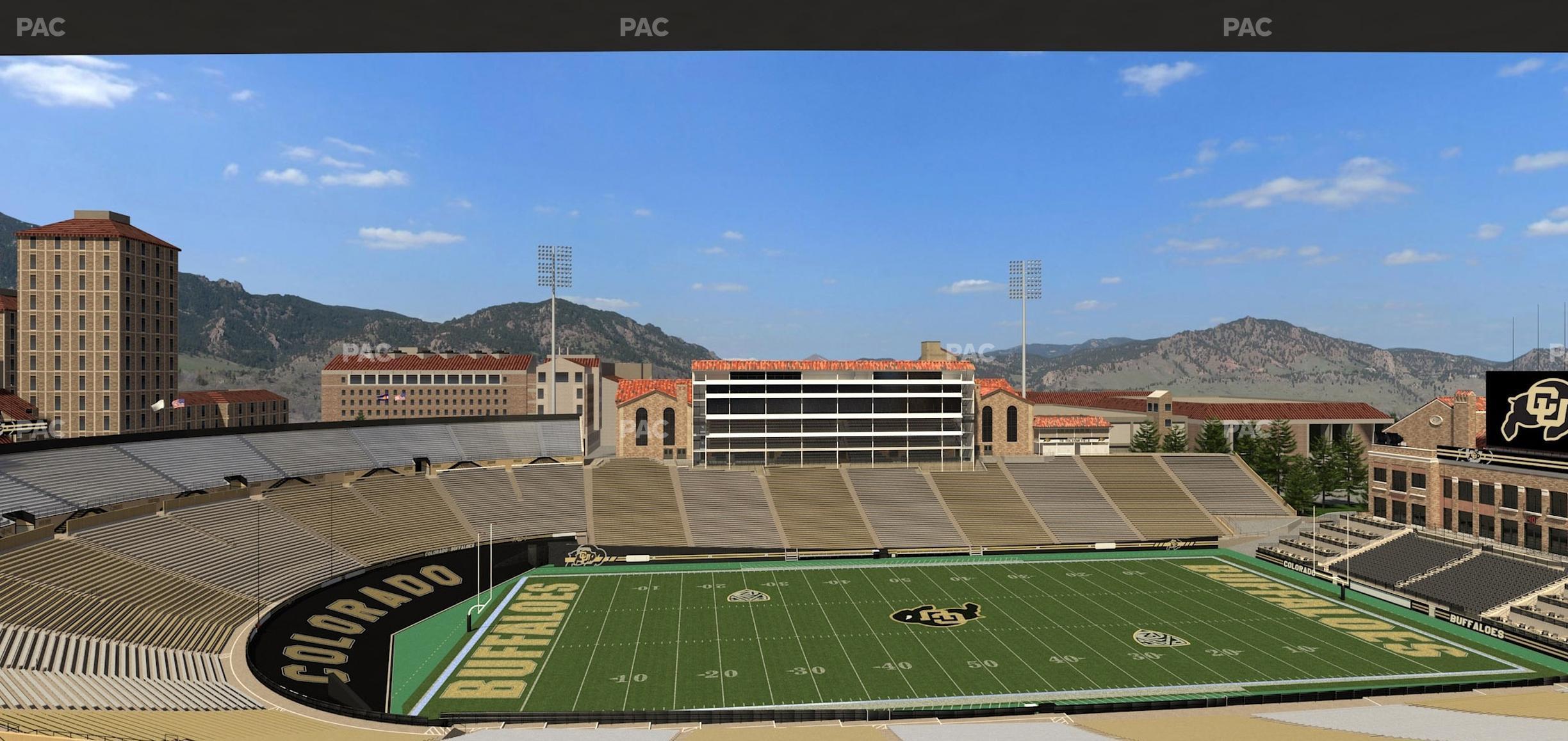 Seating view for Folsom Field Section 563