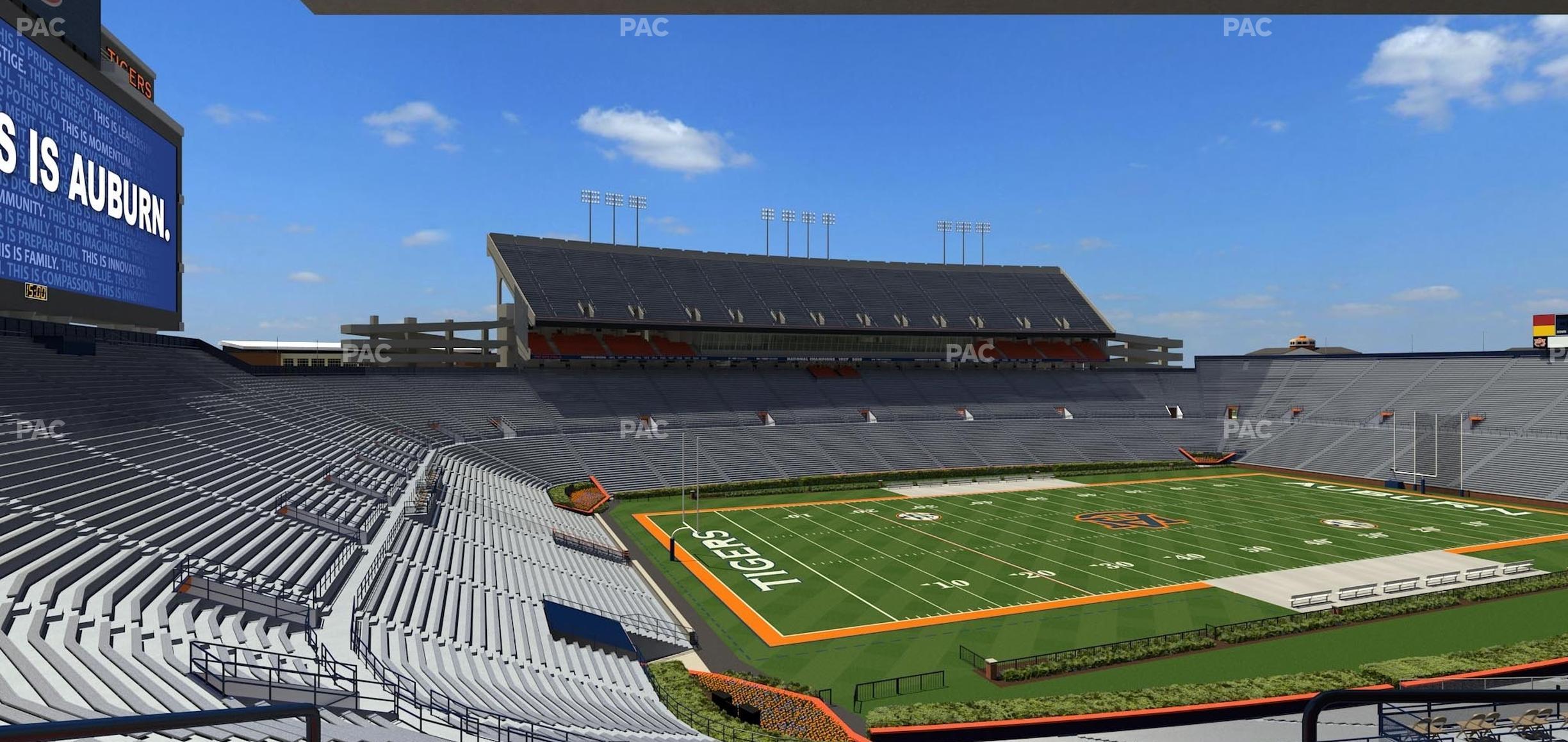 Seating view for Jordan-Hare Stadium Section Nelson Club