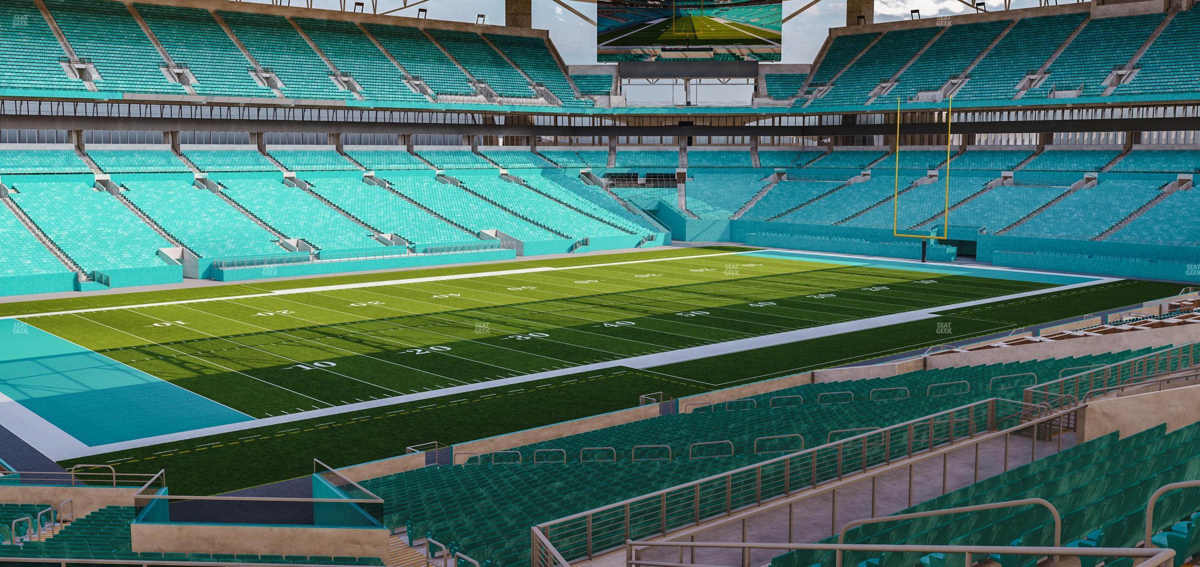 Seating view for Hard Rock Stadium Section 252