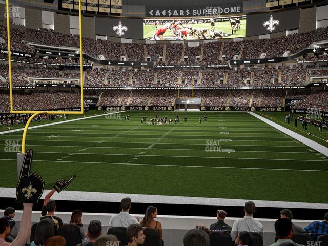 Seating view for Caesars Superdome Section 155 Club