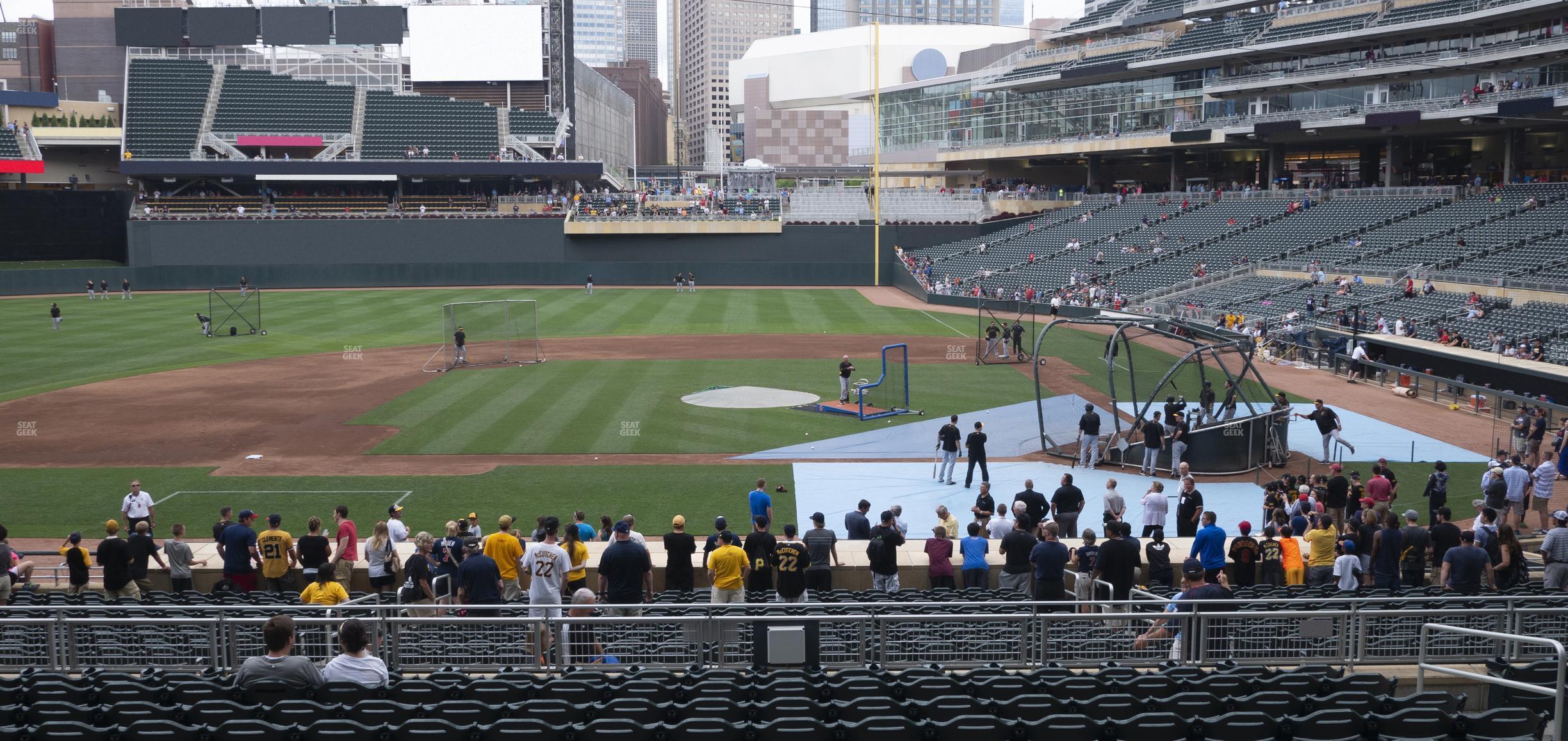 Seating view for Target Field Section 119