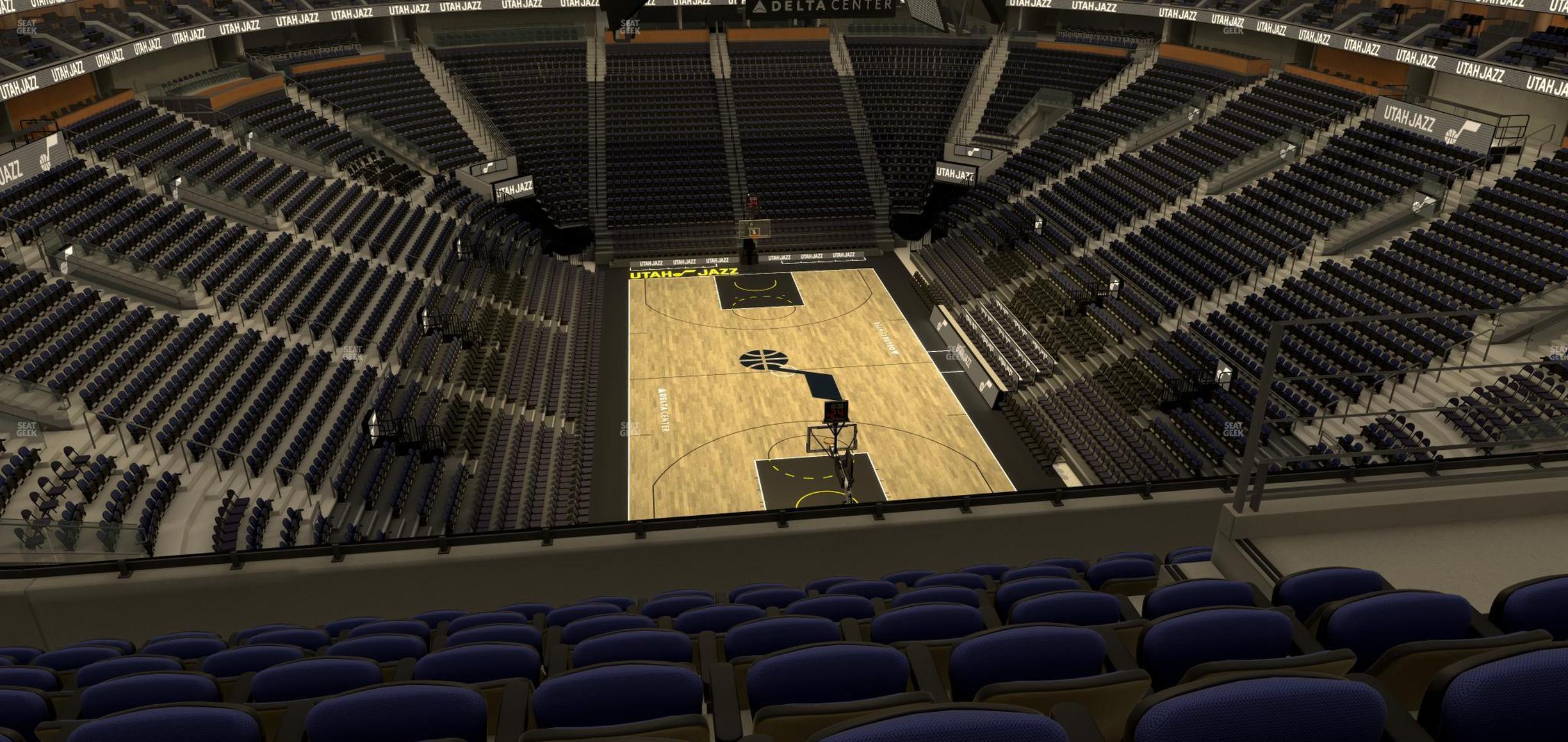 Seating view for Delta Center Section 123