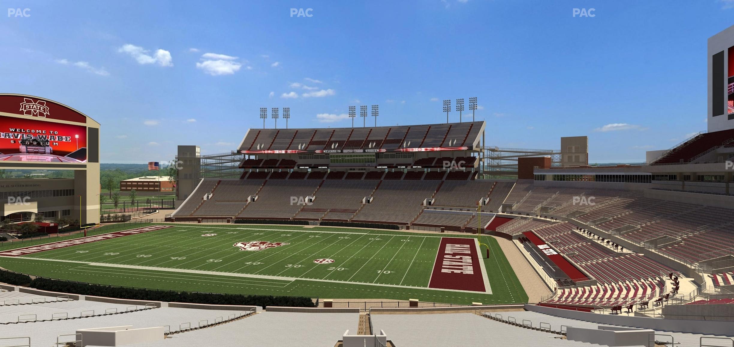 Seating view for Davis Wade Stadium Section 118