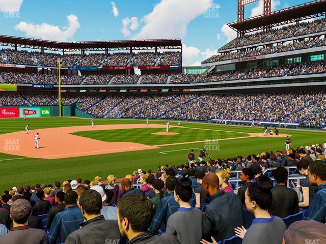 Seating view for Citizens Bank Park Section 133