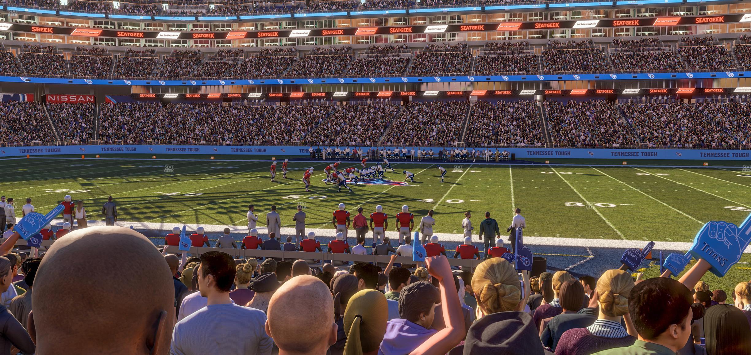 Seating view for Nissan Stadium Section 111