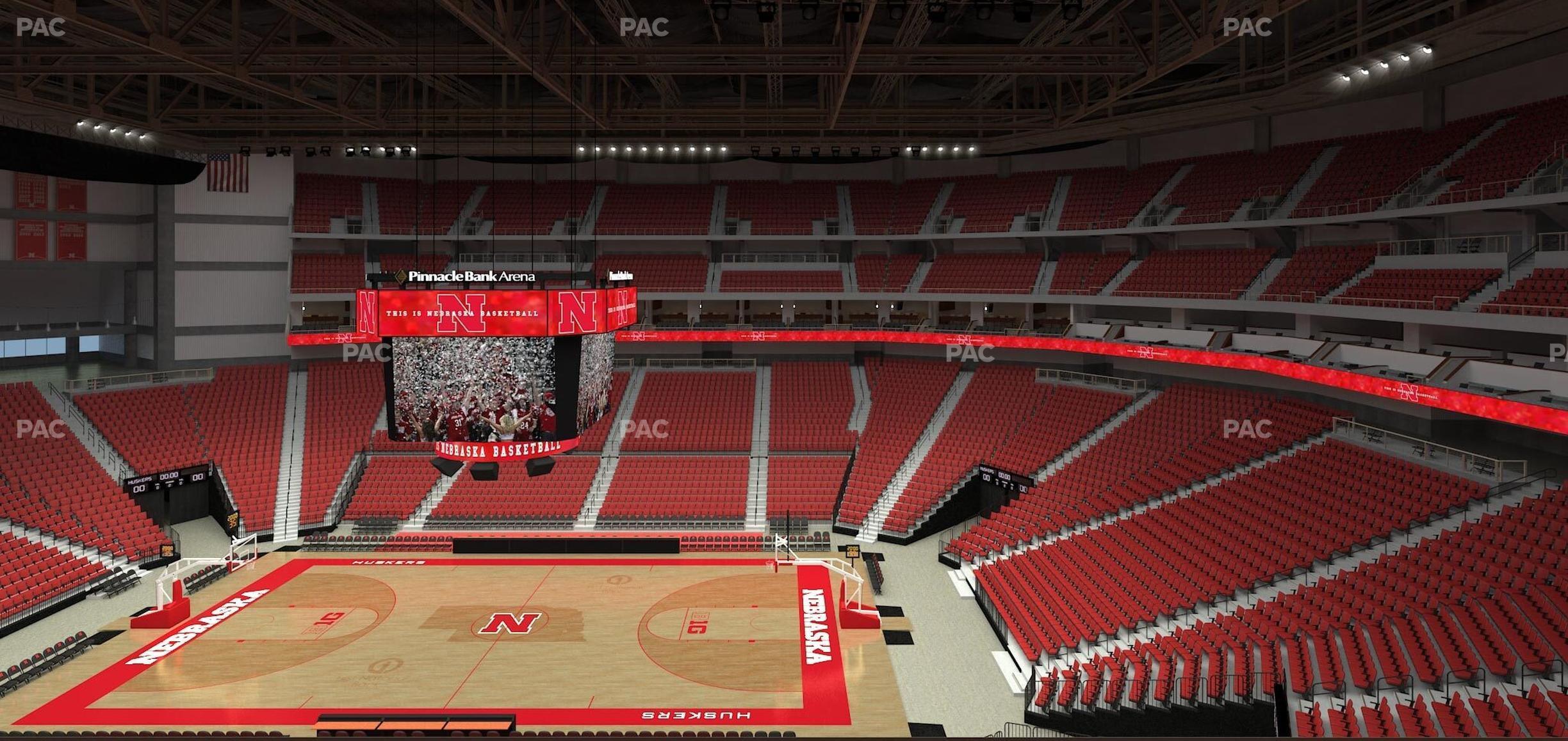 Seating view for Pinnacle Bank Arena Section 218