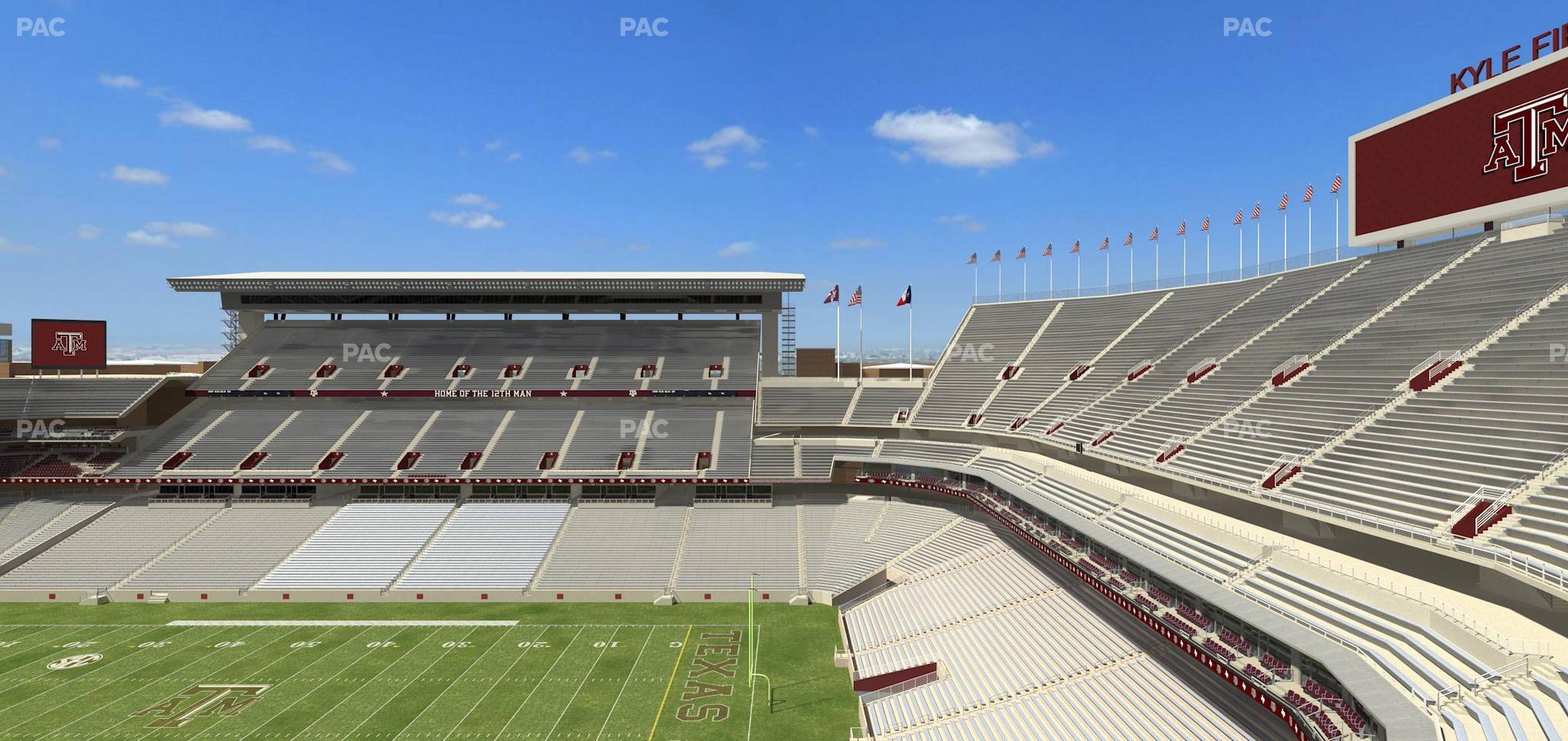 Seating view for Kyle Field Section 302