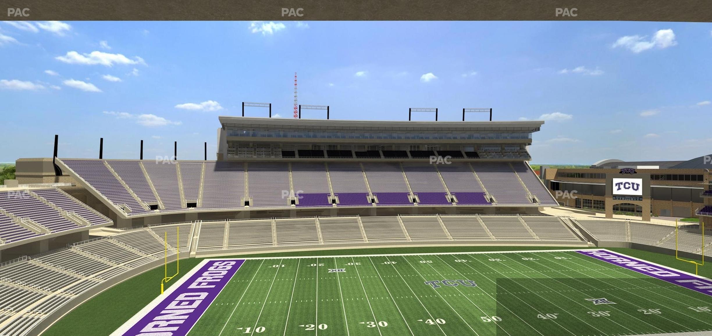 Seating view for Amon G Carter Stadium Section Champions Suite 13