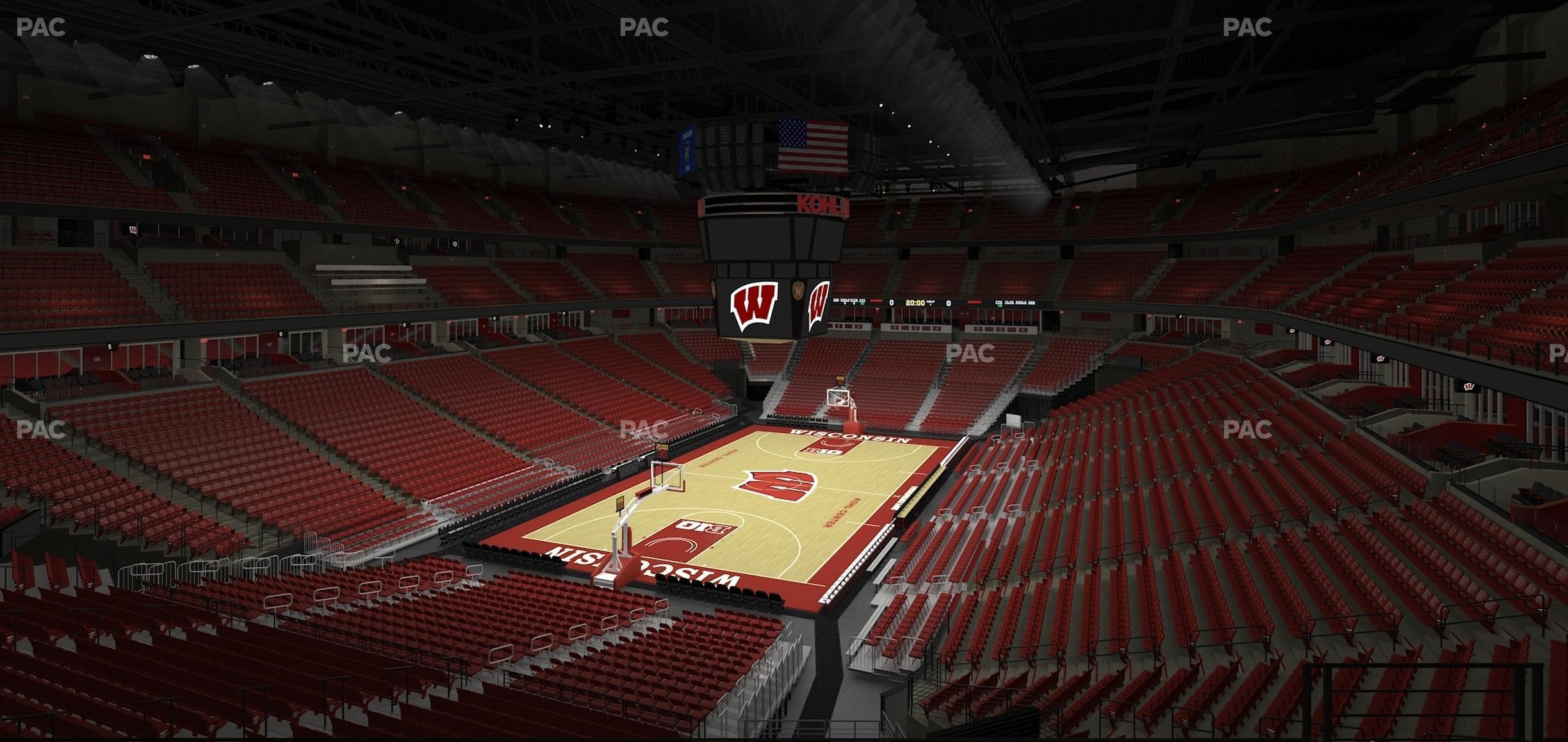 Seating view for Kohl Center Section 227