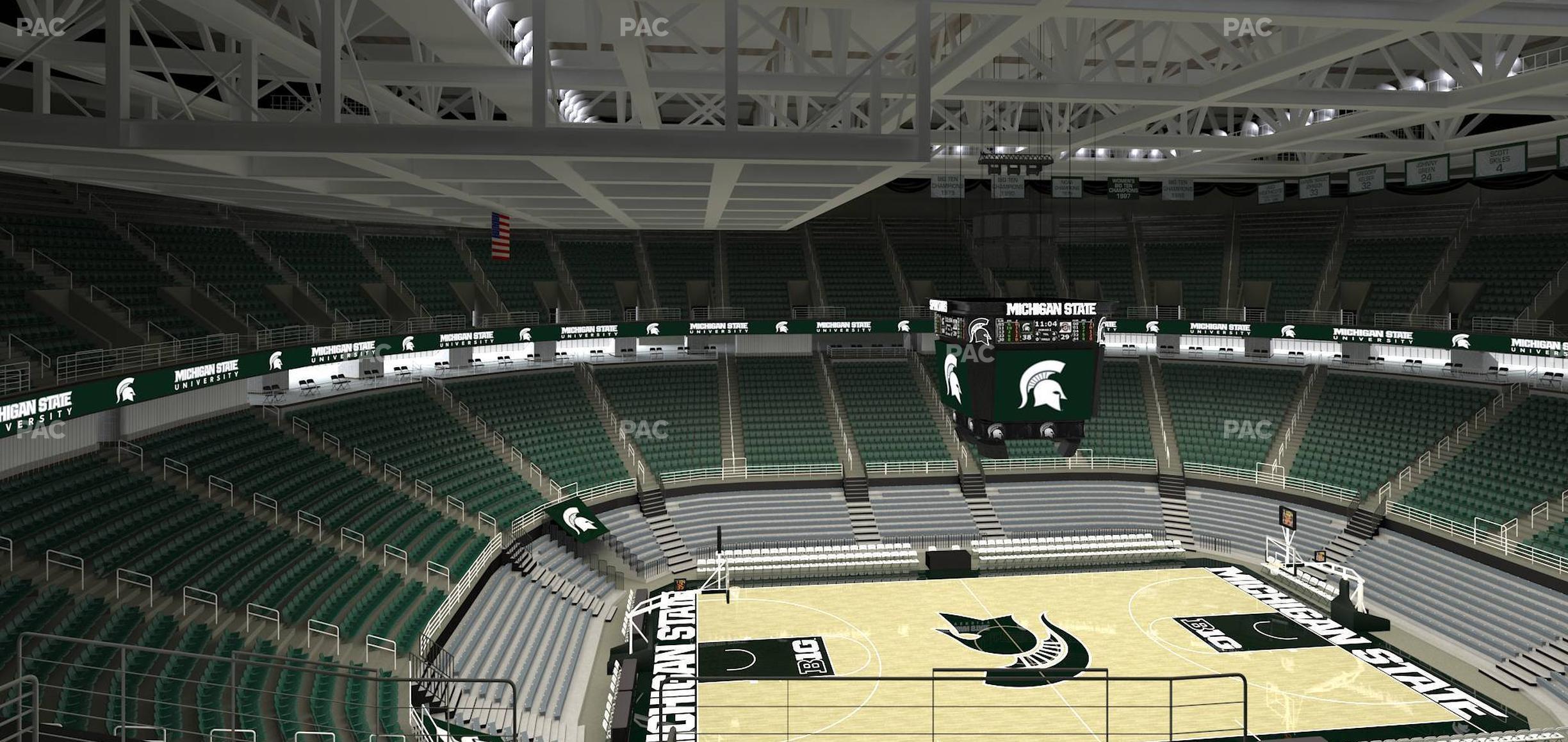 Seating view for Jack Breslin Student Events Center Section 211