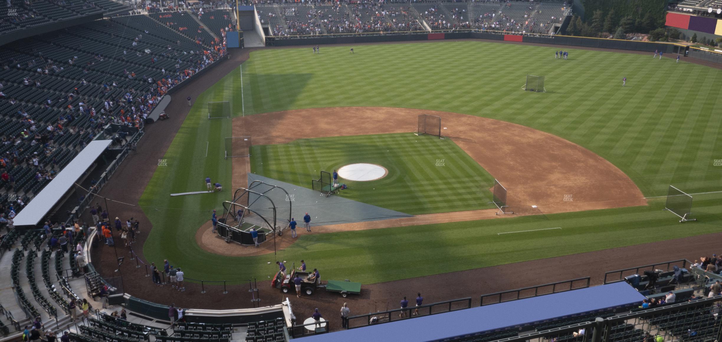 Seating view for Coors Field Section Lower 326