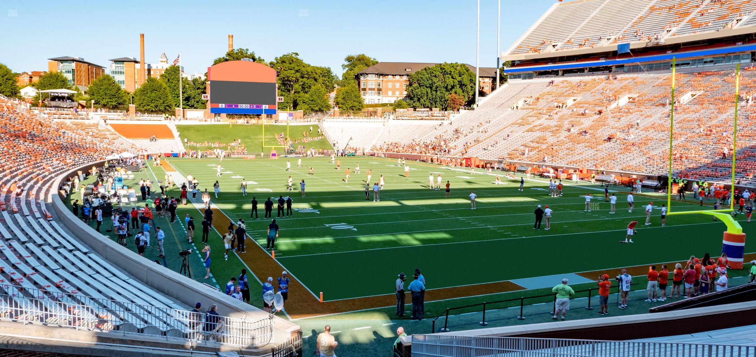 Seating view for Clemson Memorial Stadium Section V