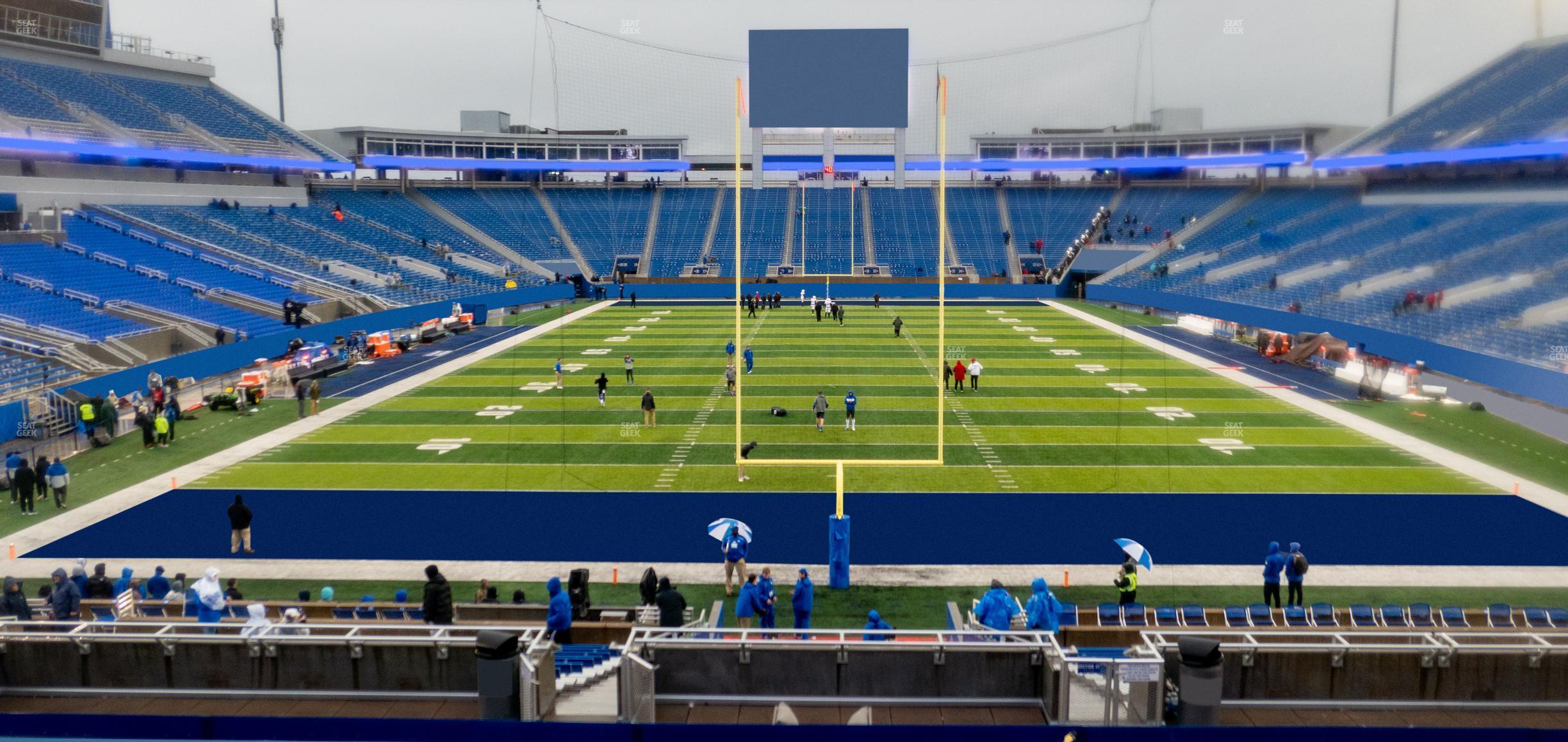 Seating view for Kroger Field Section 36