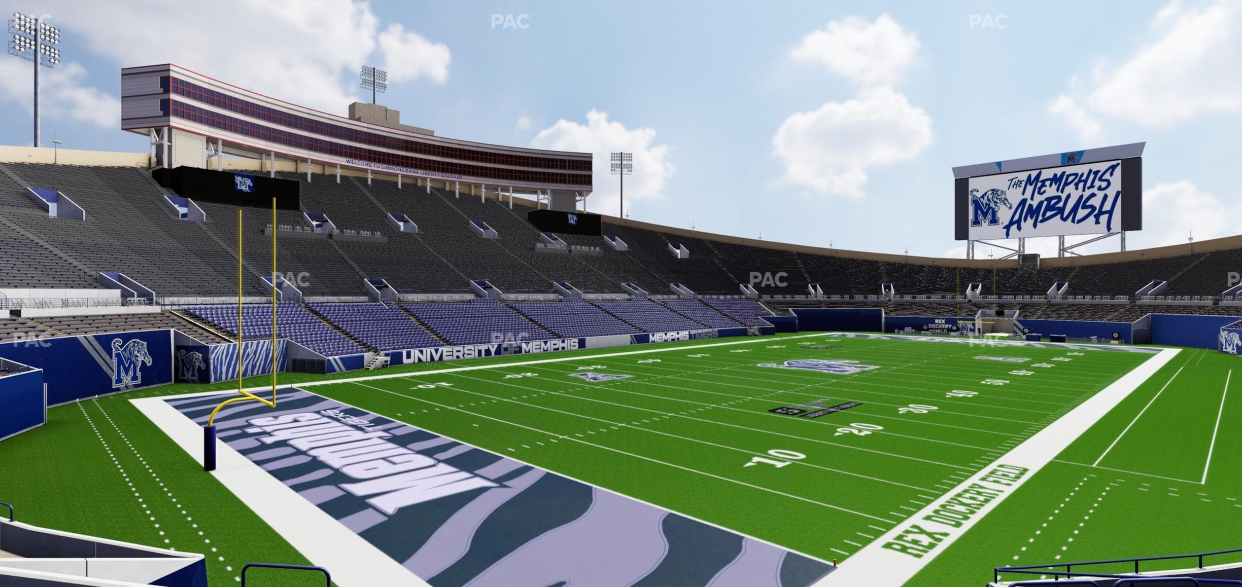 Seating view for Simmons Bank Liberty Stadium Section Box 110