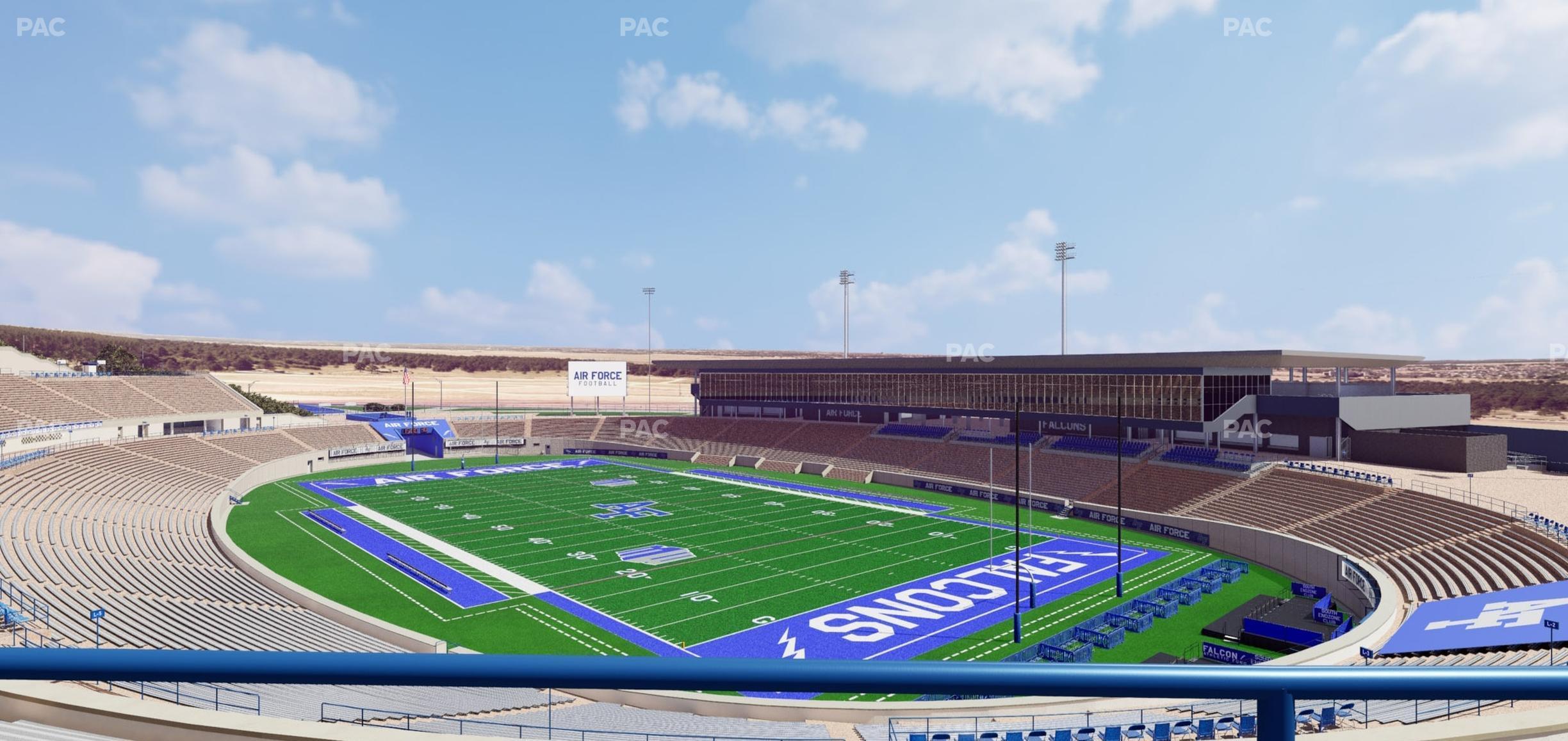 Seating view for Falcon Stadium Section M 2