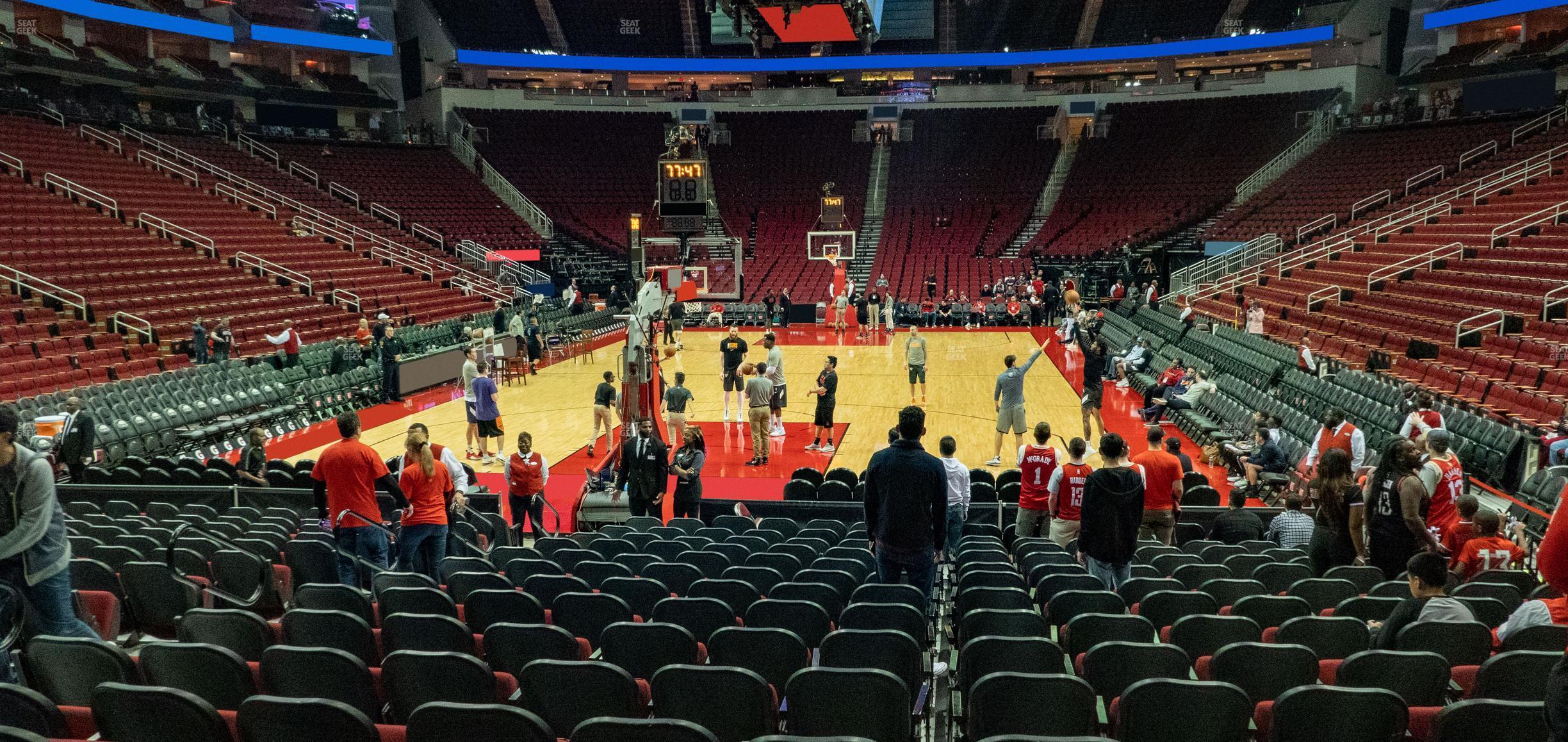 Seating view for Toyota Center Section 113