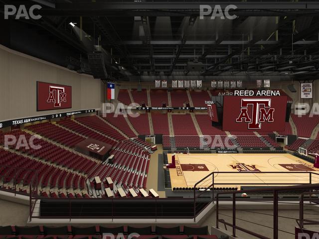 Seating view for Reed Arena Section 223