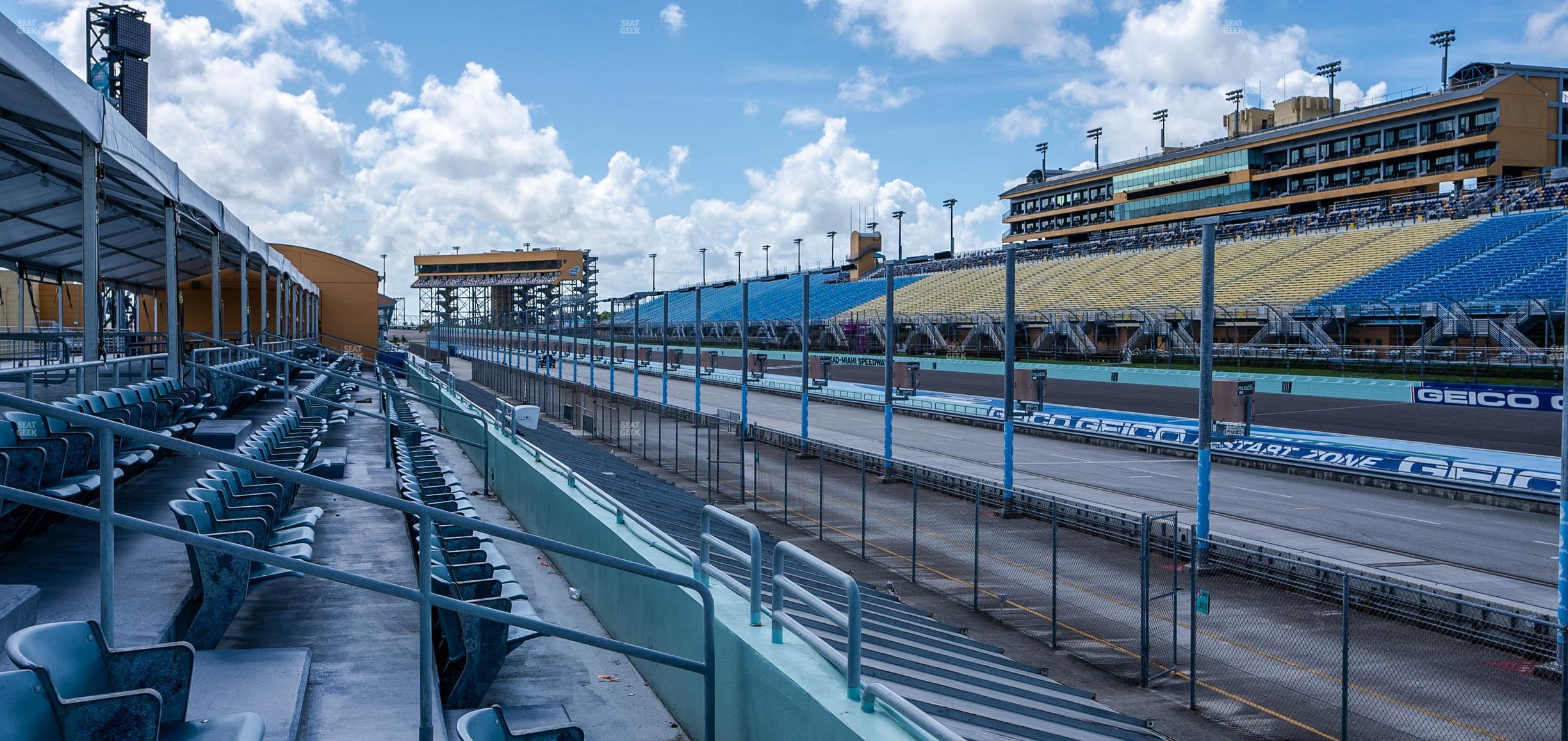 Seating view for Homestead-Miami Speedway Section Pit Road Cabana 28