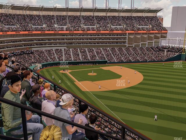 Seating view for Progressive Field Section 423