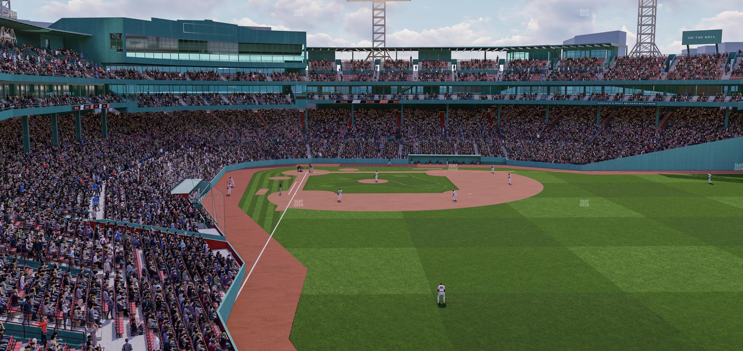 Seating view for Fenway Park Section Right Field Roof Deck Table 111