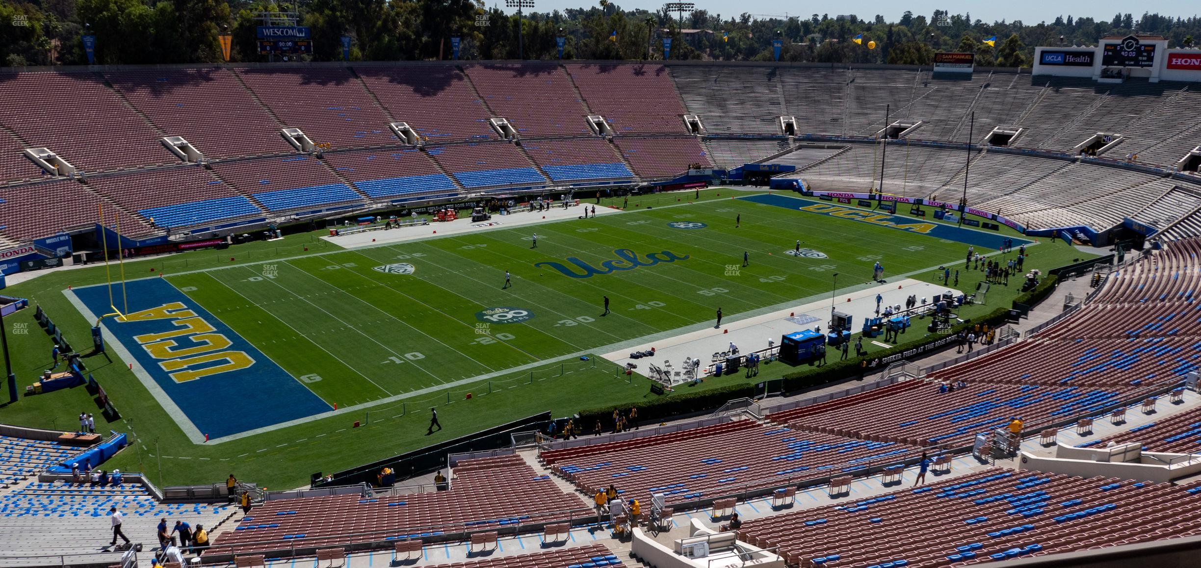 Seating view for Rose Bowl Stadium Section Club 213