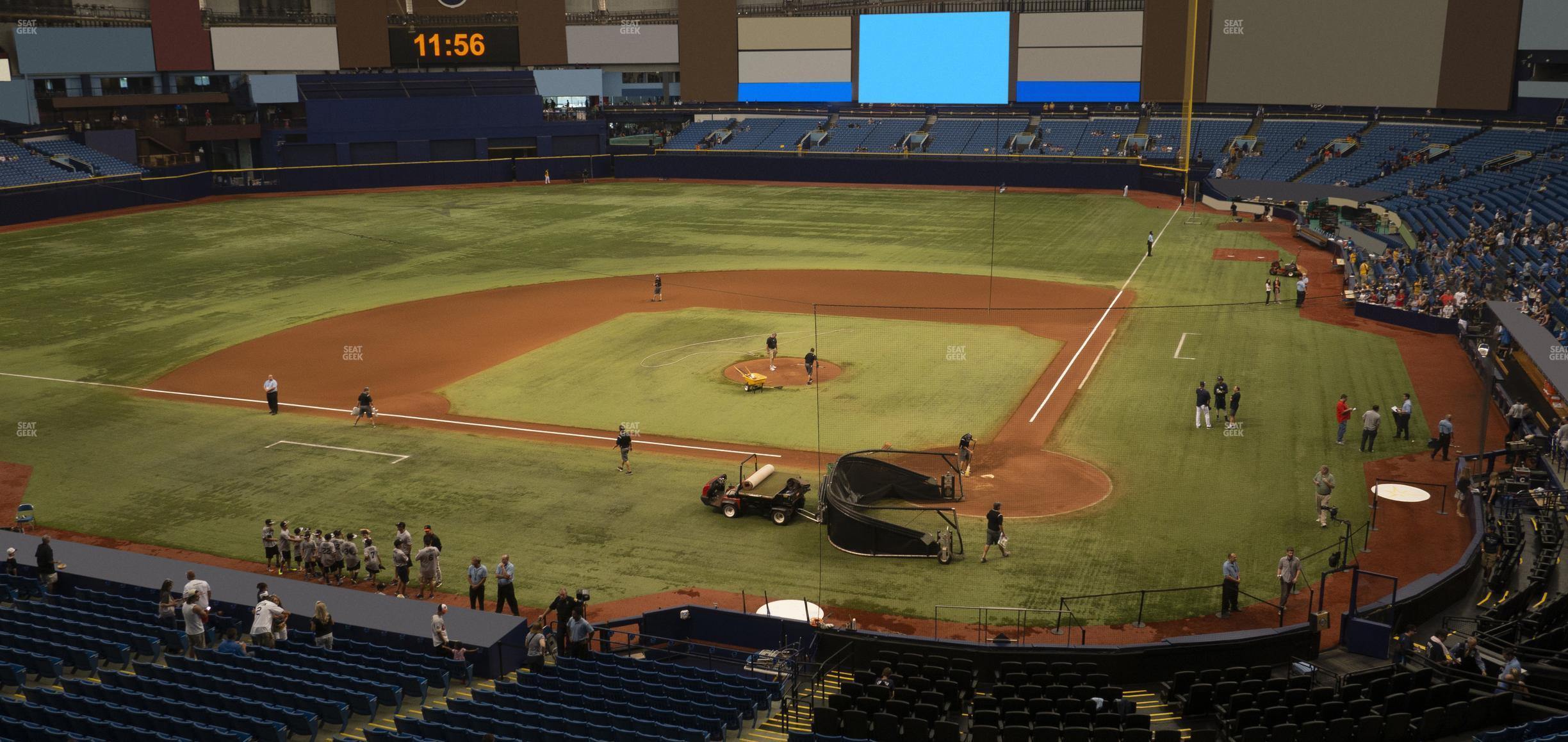 Seating view for Tropicana Field Section 205