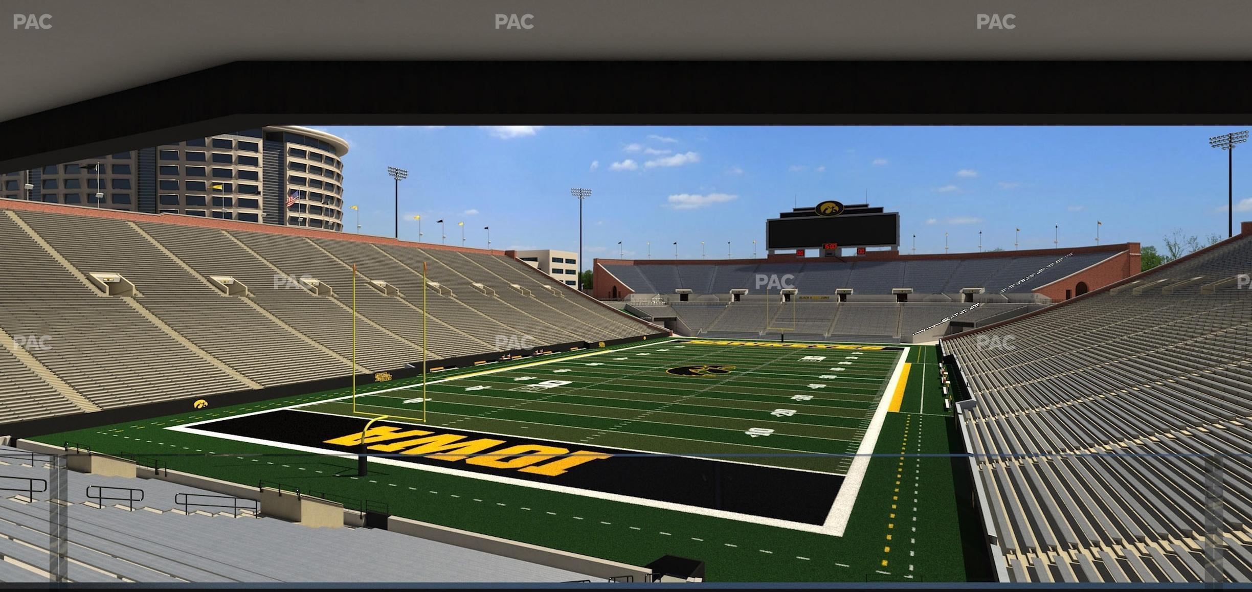 Seating view for Kinnick Stadium Section Ironmen Box 14